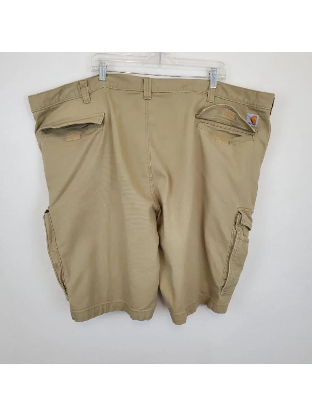 Carhartt khaki relaxed fit cargo work shorts
